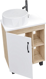 Grossman Мебель для ванной Флай 60 GR-3013 дуб сонома/белая – фотография-5